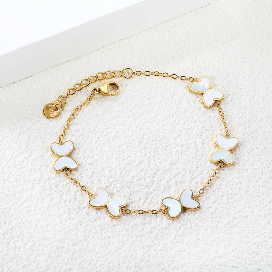 ZANORA - White Butterfly Bracelet