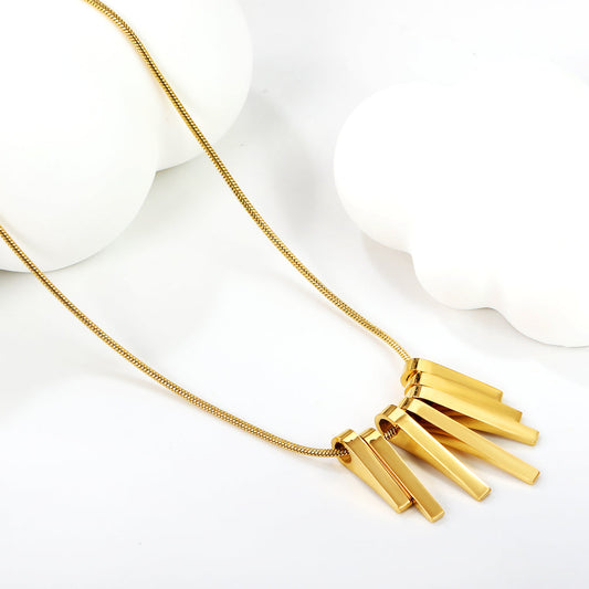 ZANORA - Vertical Bar Necklace