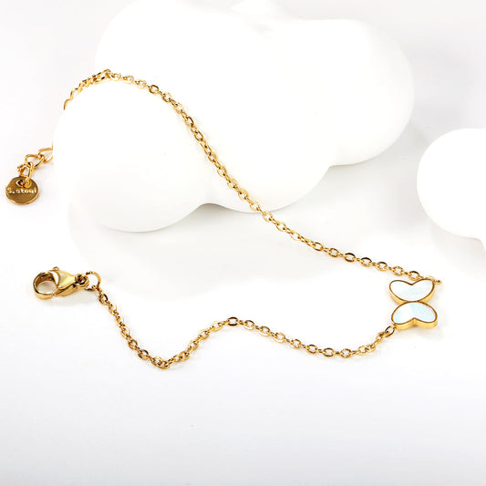 ZANORA - White Butterfly Bracelet