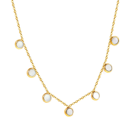 ZANORA - White Shell Pendant Necklace