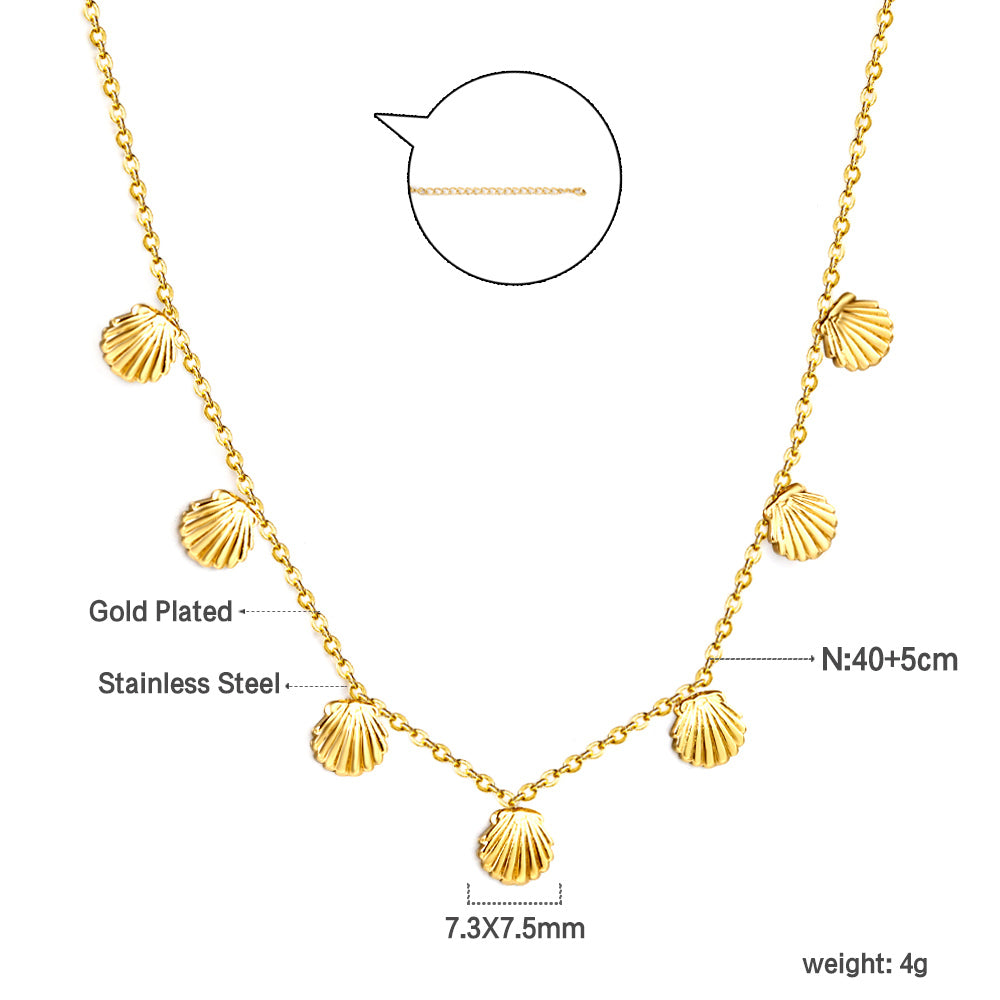 ZANORA Luminous Shell - Shell Necklaces
