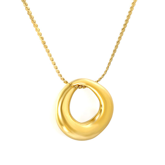 ZANORA Eterna Arc - Irregular Arc Pendant Necklace