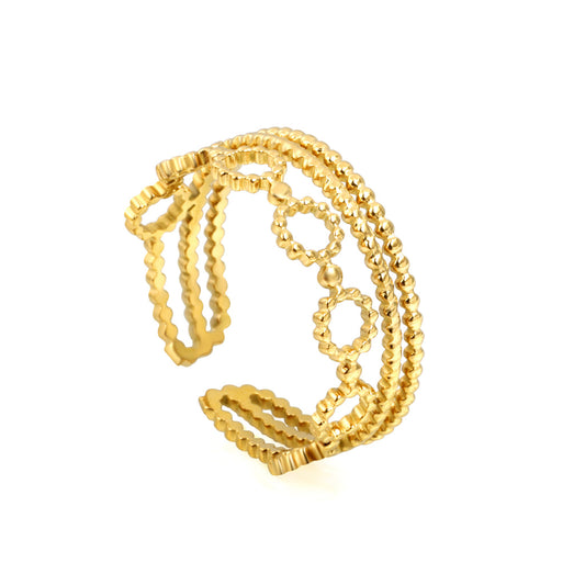 ZANORA Wispy Triple - Size Adjustable Triple Opening Ring