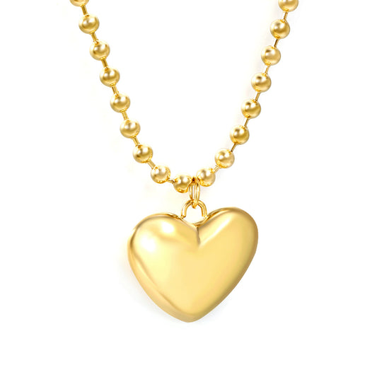 ZANORA Heart Glow - Hollow Heart Pendant Necklace