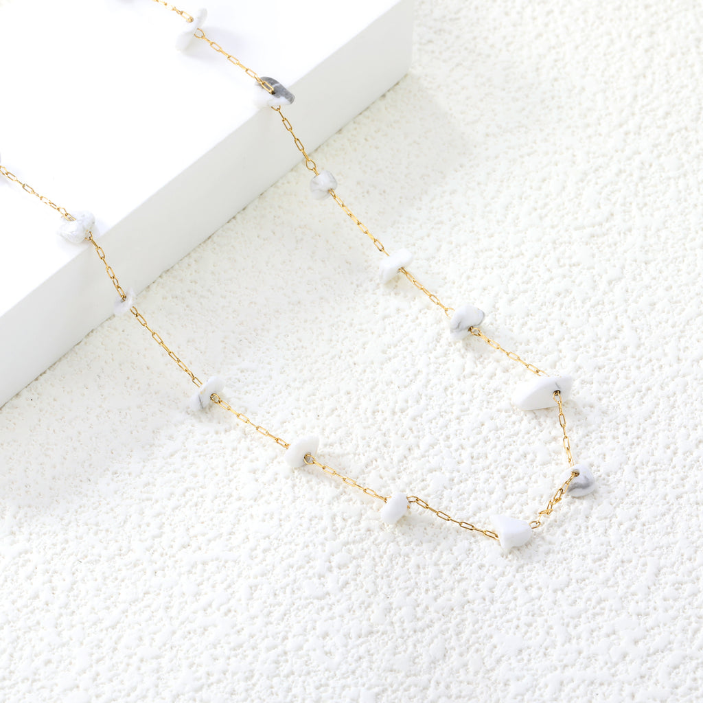 ZANORA - White Turquoise Necklace