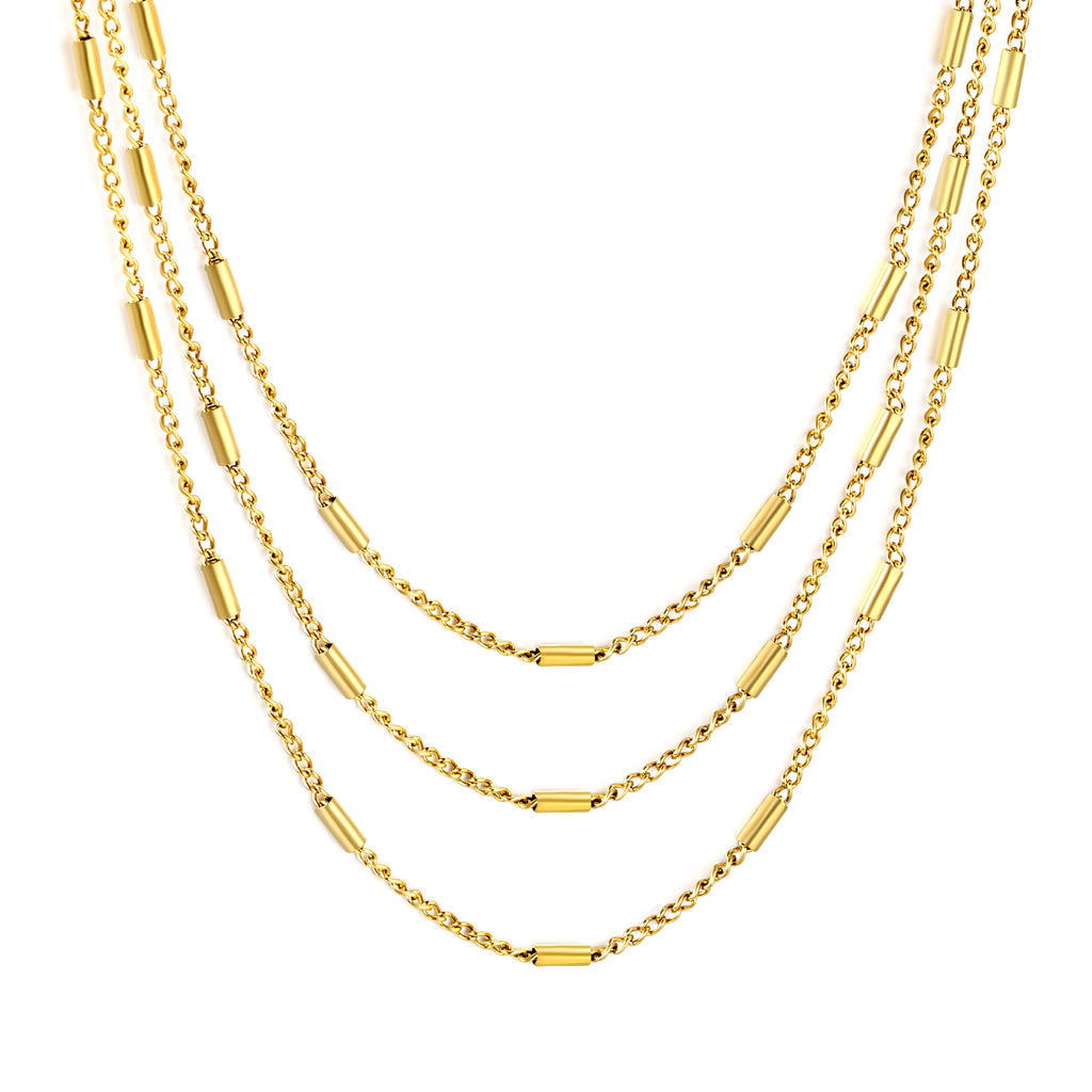 ZANORA - Round Tail Plaque Necklace