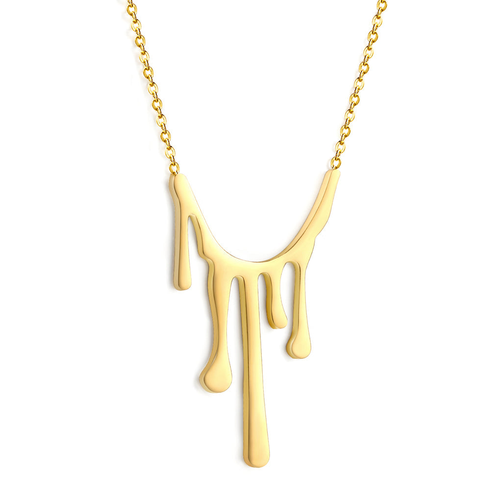 ZANORA - Drop Wax Pendant Necklace