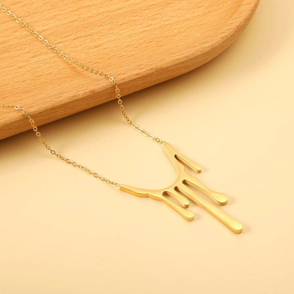 ZANORA - Drop Wax Pendant Necklace