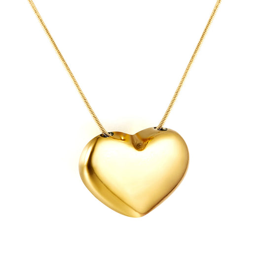 ZANORA - Heart Hollow Pendant Necklace