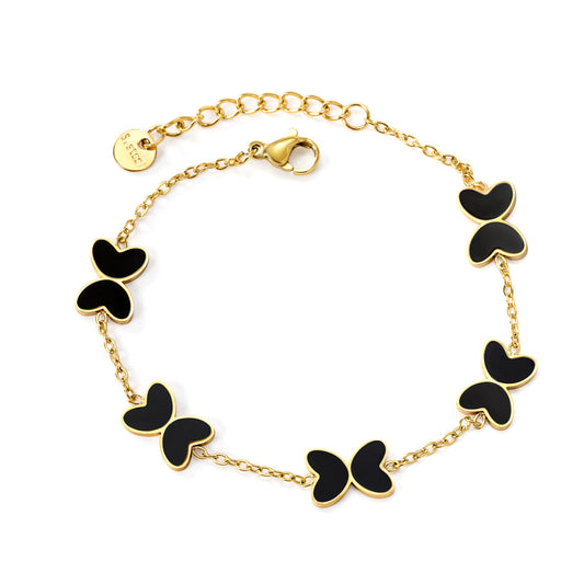 ZANORA - Butterfly Black Shell Bracelet
