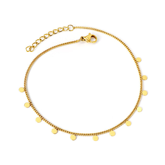 ZANORA Orba - Round Pendant Anklet
