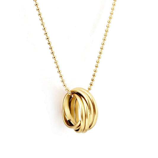 ZANORA Eterna Circles - Multiple Circles Mixed Necklace
