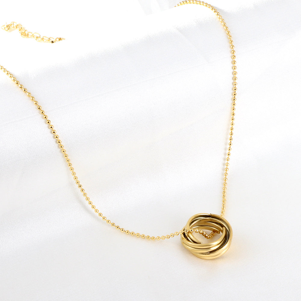 ZANORA Eterna Circles - Multiple Circles Mixed Necklace