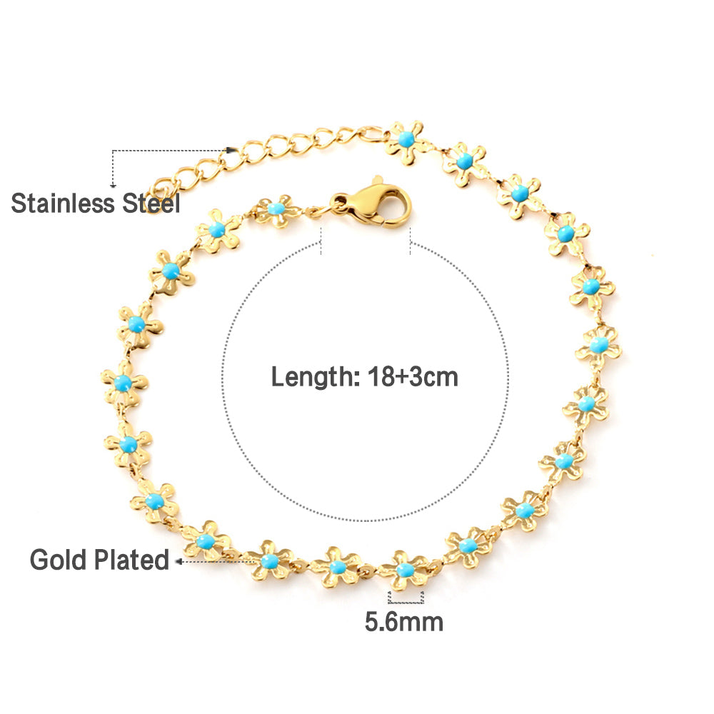 ZANORA - Peach Blossom Drip Bracelet