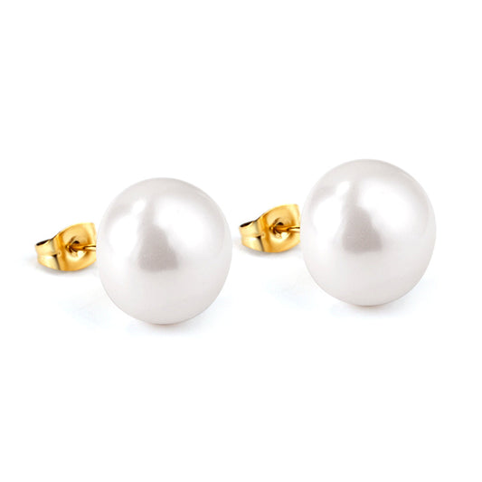 ZANORA - White Pearl Stud Earring