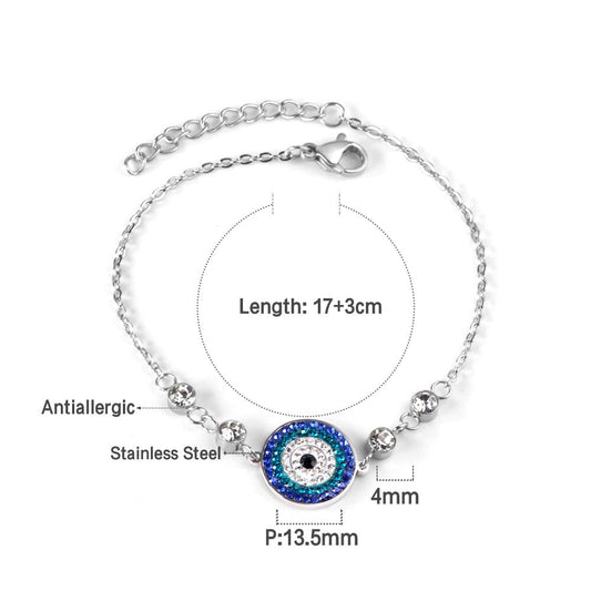 ZANORA - Blue Eye Cubic Zirconia Bracelet