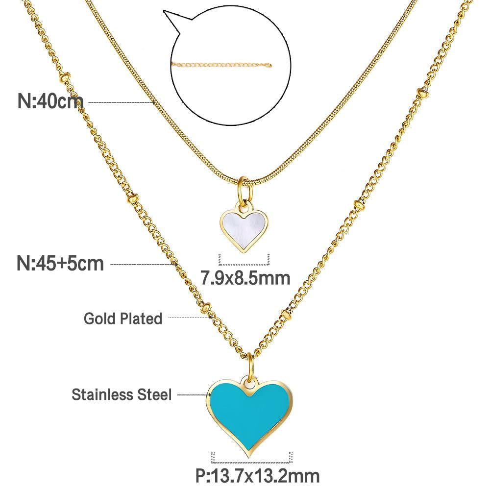 ZANORA - Romantic Heart Pendant Necklace
