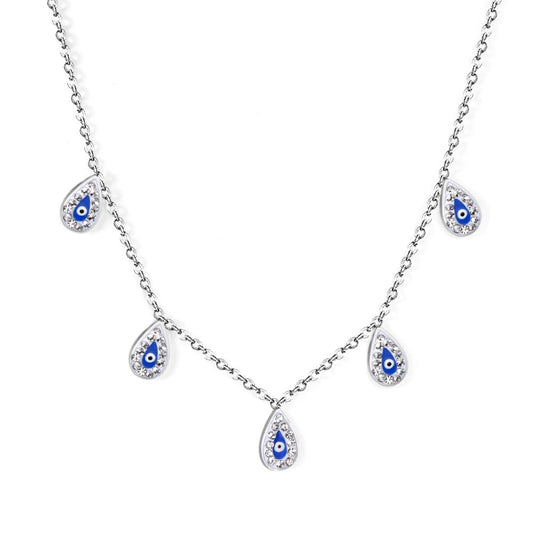 ZANORA Evil Eye Nazar - Evil Eyes Blue Charms Necklace