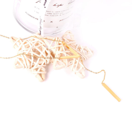 ZANORA - Cuboid Letter V Pendant Necklace