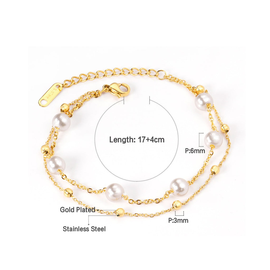 ZANORA - White Pearl Bracelet