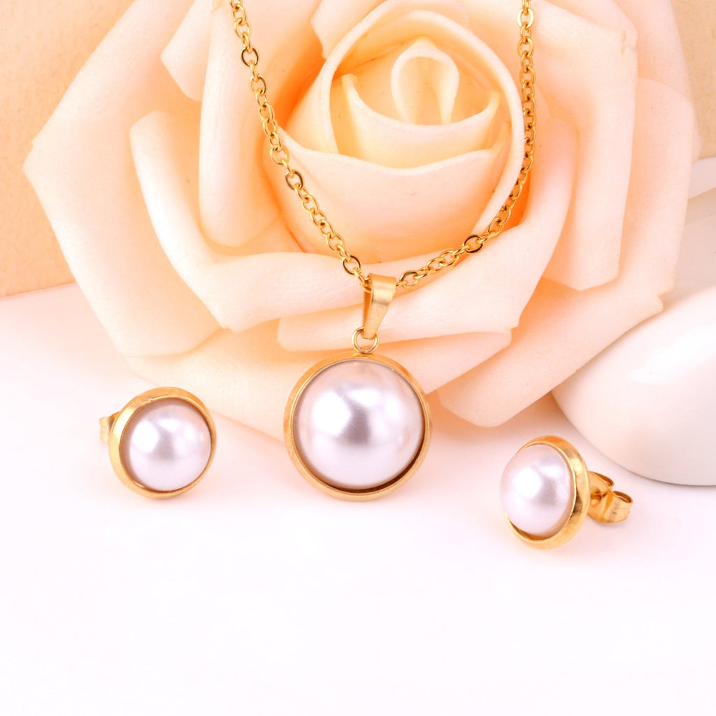 ZANORA Pearl Embrace - Pearl Jewelry Set