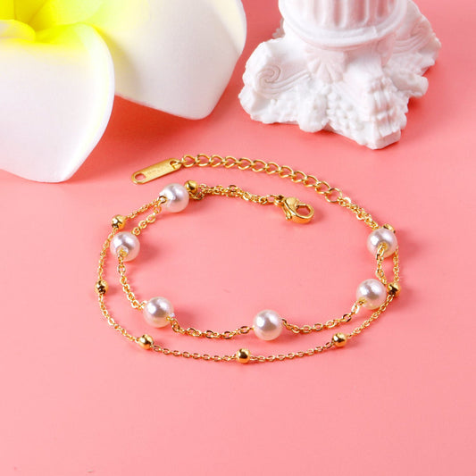 ZANORA - White Pearl Bracelet