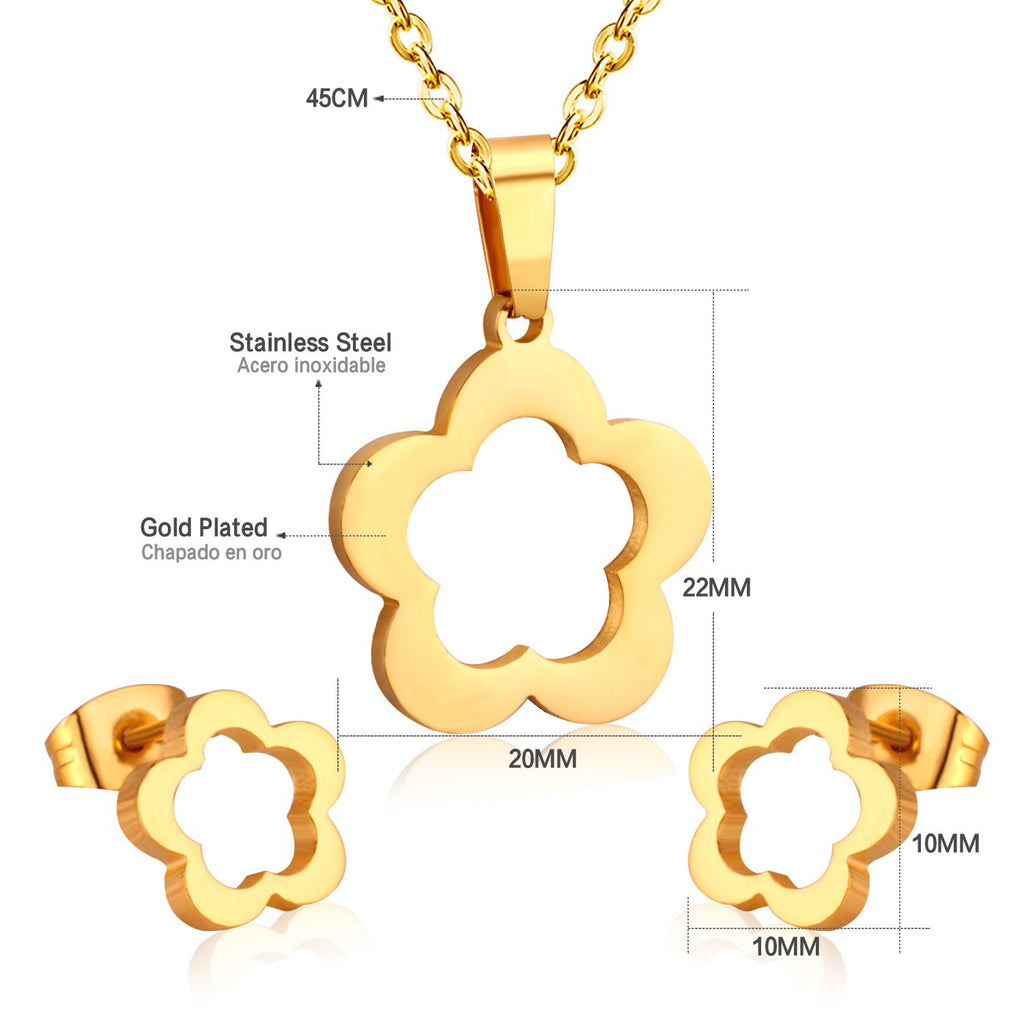 ZANORA Azaliah - Flower Jewelry Set