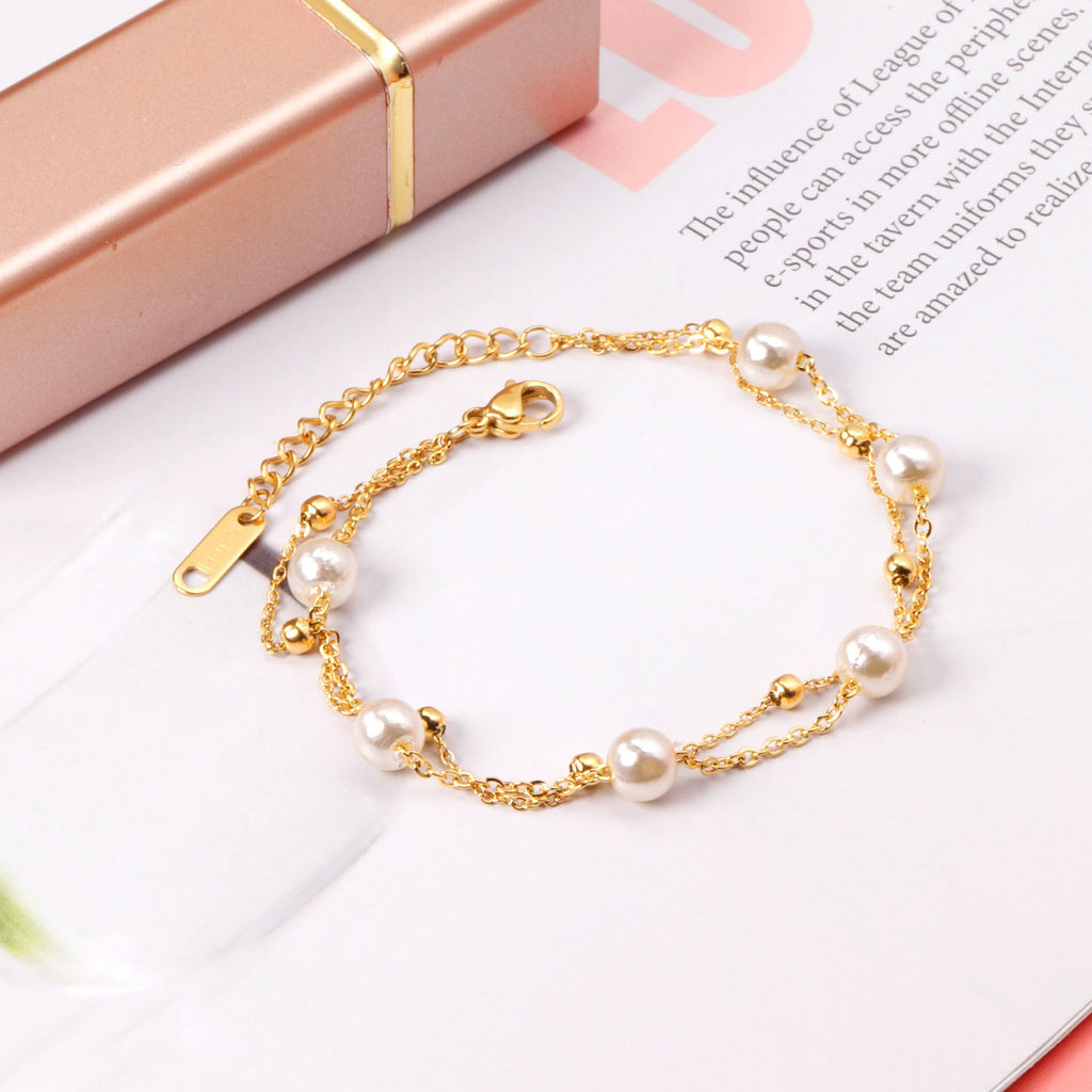 ZANORA - White Pearl Bracelet