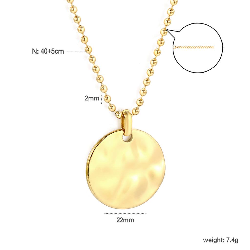 ZANORA - Round Cake Pendant Necklace