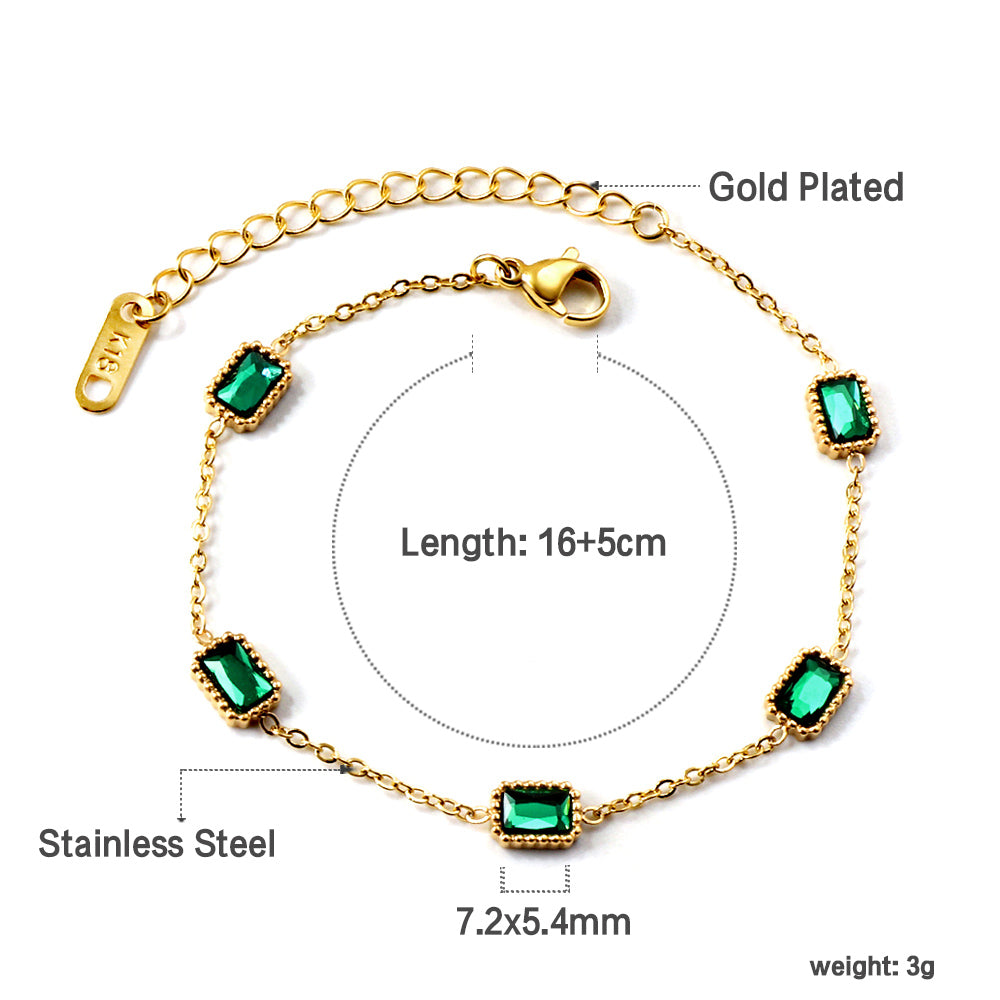 ZANORA - Green Dial Bracelet
