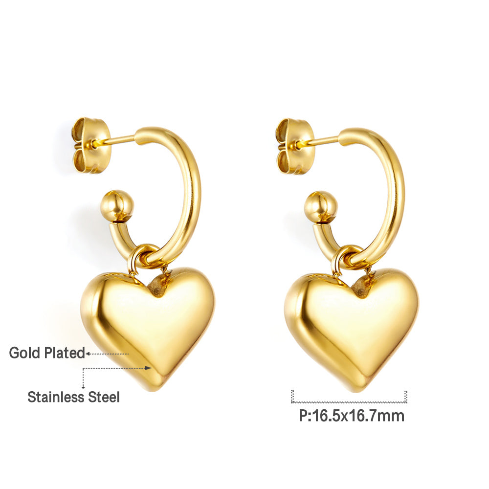 ZANORA  - Heart Stud Earring