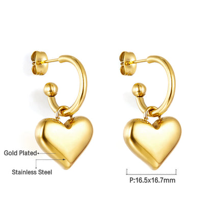 ZANORA  - Heart Stud Earring