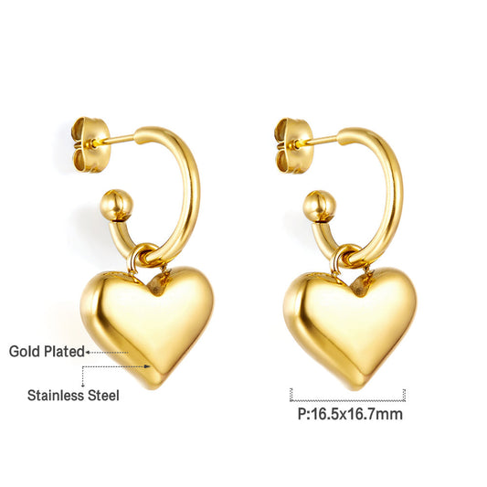 ZANORA  - Heart Stud Earring