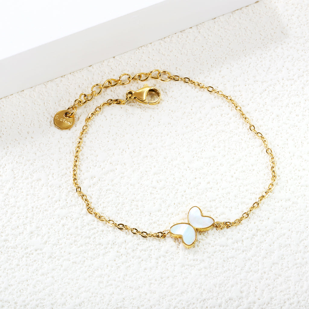 ZANORA - White Butterfly Bracelet