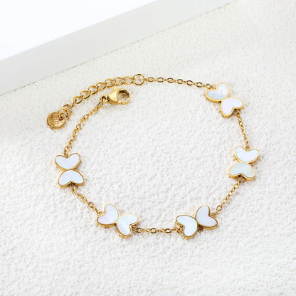 ZANORA - White Butterfly Bracelet