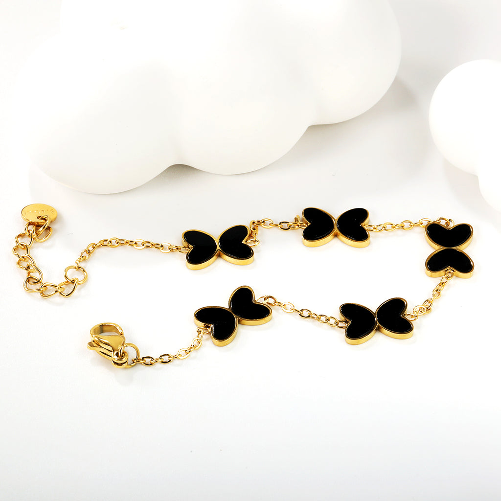 ZANORA - Butterfly with White Shell Bracelet