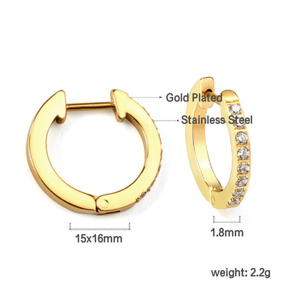 ZANORA  - Round + Diamond Earring