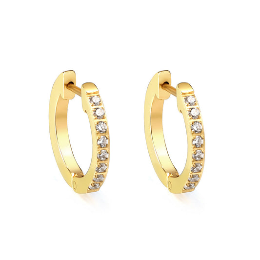 ZANORA  - Round + Diamond Earring