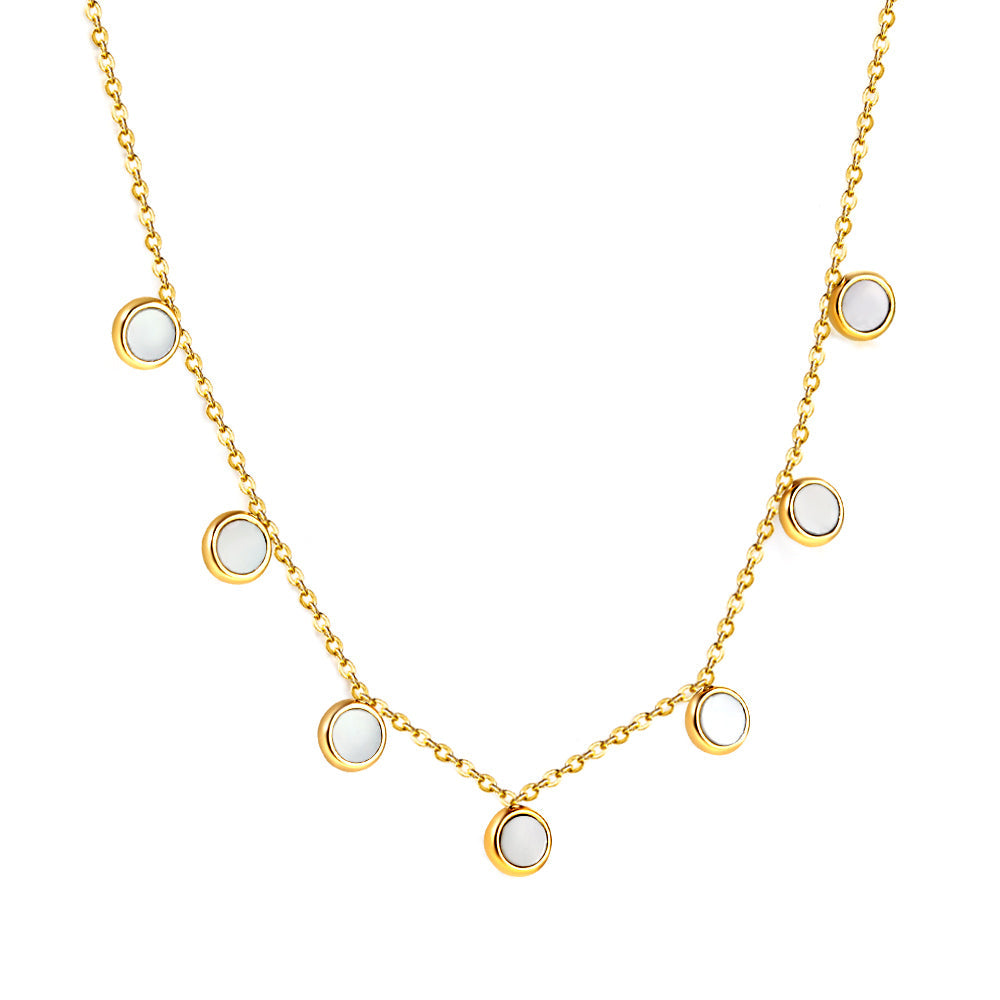 ZANORA  - White Shell Pendant Necklace