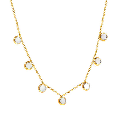 ZANORA  - White Shell Pendant Necklace