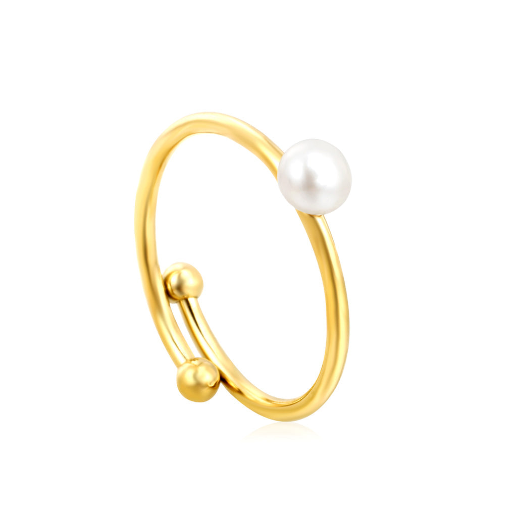ZANORA Luneira - Size Adjustable Pearl Ring