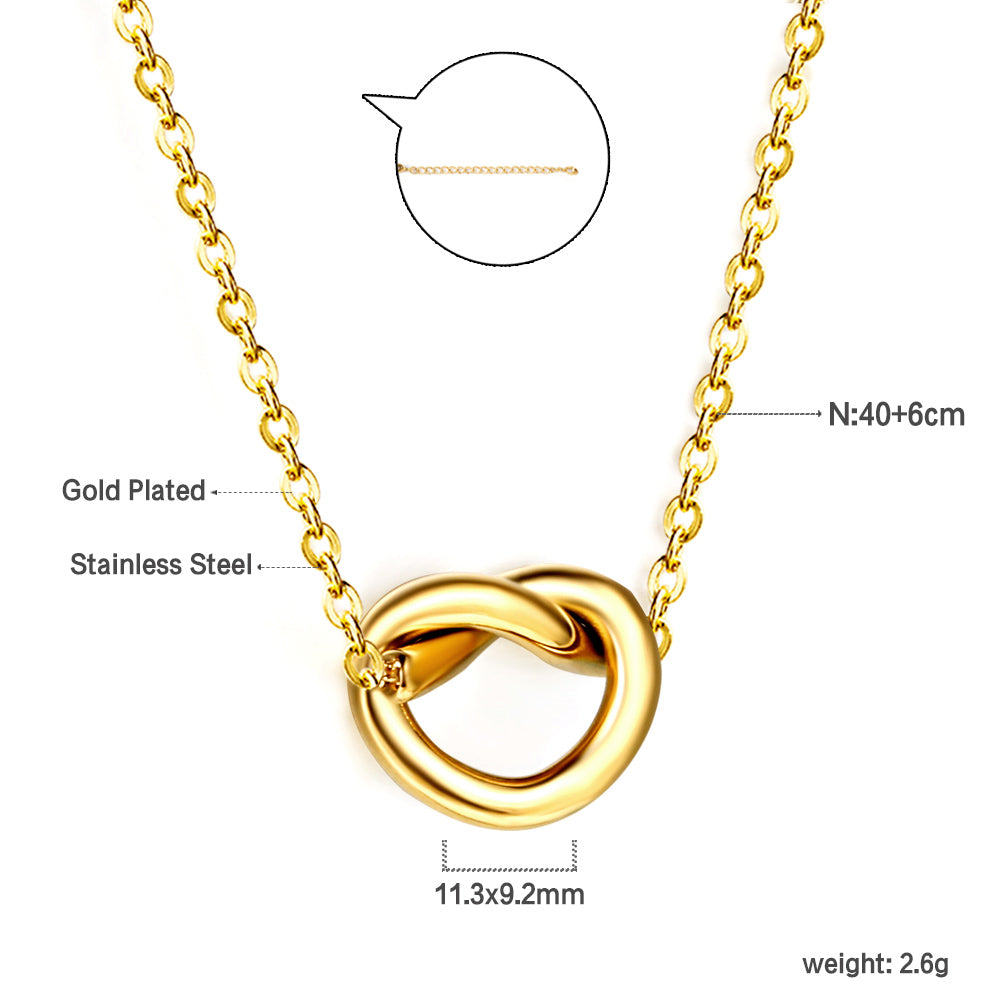ZANORA Eterna Knot - Rope Clasp Pendant Necklace