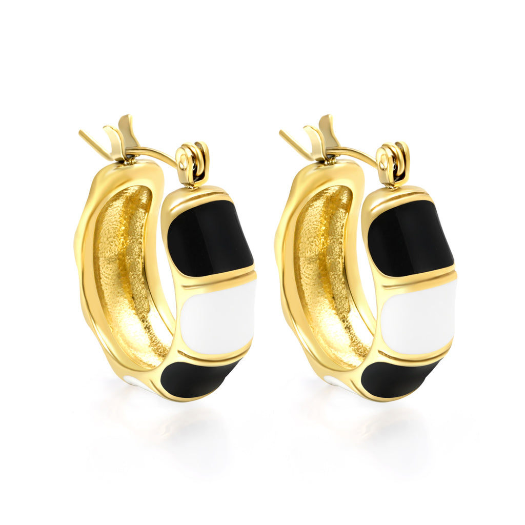 ZANORA  - C-Shaped Bamboo Drip Earring