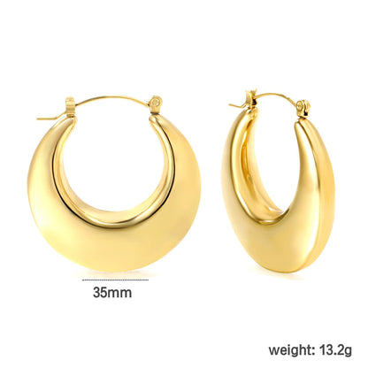 ZANORA  - Crescent Hollow Moon Earring