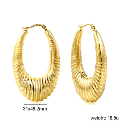 ZANORA  - U-shaped Hollow Earring