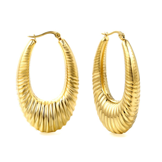 ZANORA  - U-shaped Hollow Earring