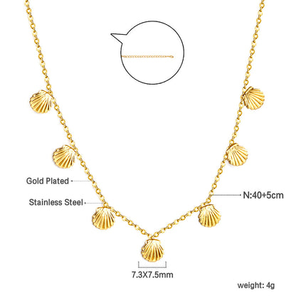ZANORA Luminous Shell - Shell Necklaces