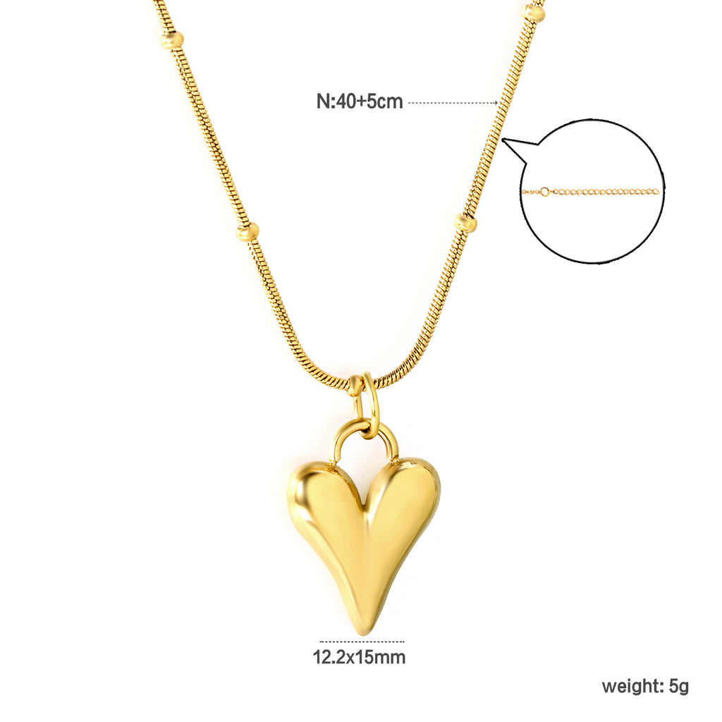 ZANORA Celeste Love - Pointed Heart Pendant Necklace