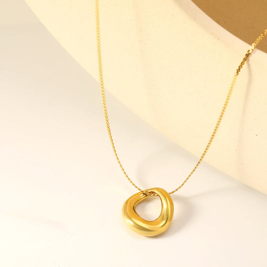 ZANORA Eterna Arc - Irregular Arc Pendant Necklace