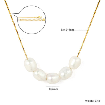 ZANORA Eterna Pearl - Pearl Round Pendant Necklace